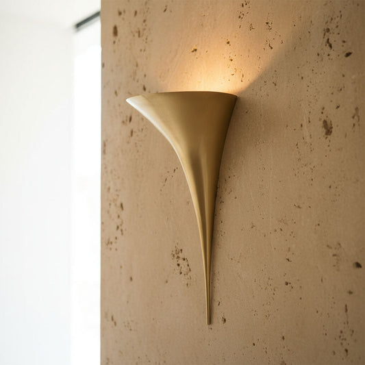 Sculptural Brass Sconces: Sculpt Atmosphere With Wall Light