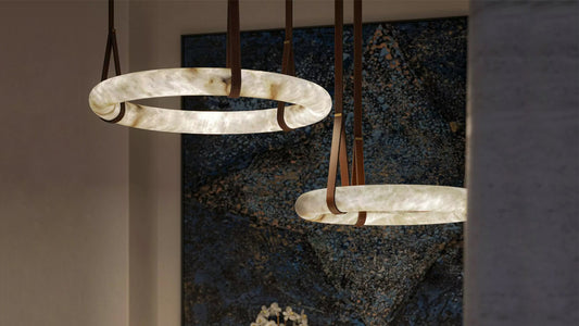 Natural art that lights up your space: Discover the elegance of alabaster chandeliers