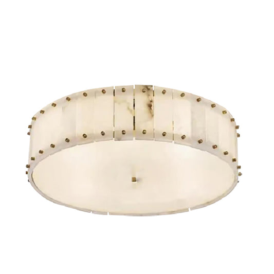 Round Alabaster Ceiling Light