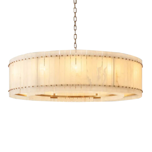 Living room alabaster chandelier