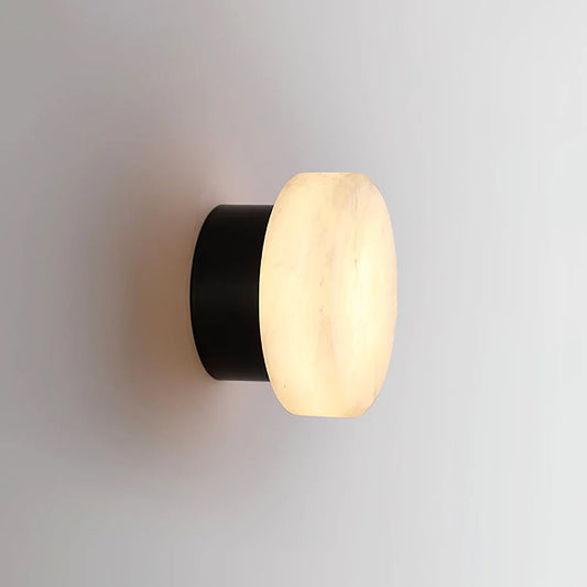 Domino A Cylindrical Alabaster Wall Light