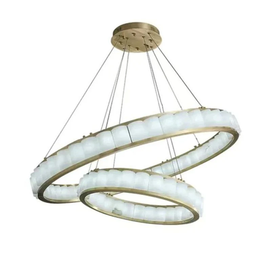 Alabaster Round Chandelier