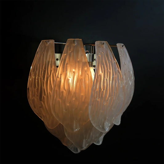 Frosted Petal Wall Lamp