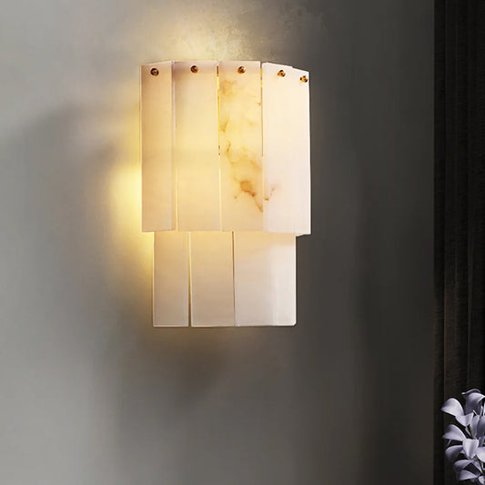 Marble double wall lamp