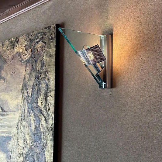 Simple antique glass wall lamp