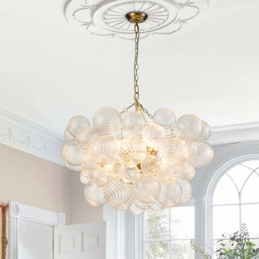 Cluster Glass Bubble Chandelier