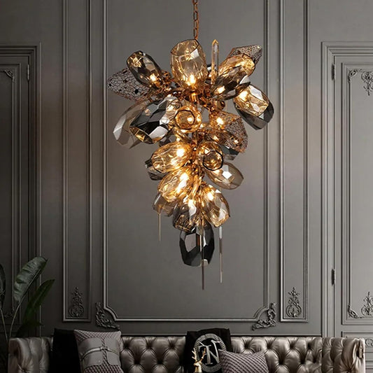 Modern luxury glass chandelier