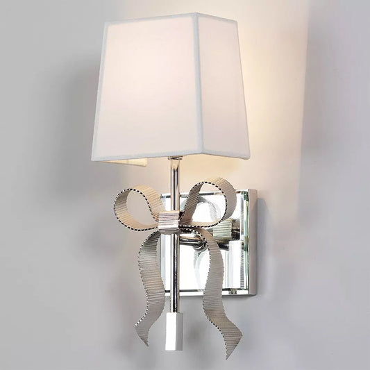Ellery satin bow-shaped wall lamp