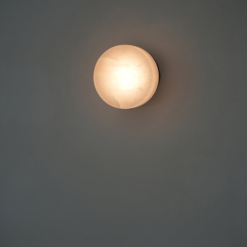 Domino A Cylindrical Alabaster Wall Light