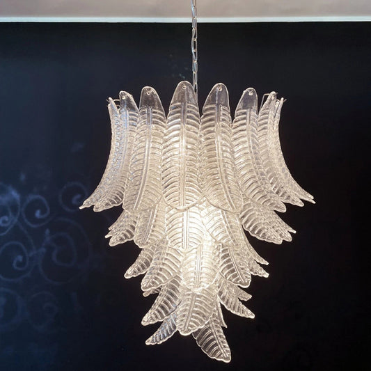 Massive 5-tiered Felci glass chandelier from Murano