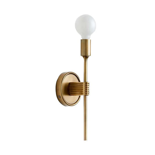 Griffin Polished Brass Wall Lamp