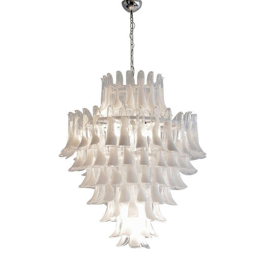 MURANO glass saddle-shaped eight-tier chandelier