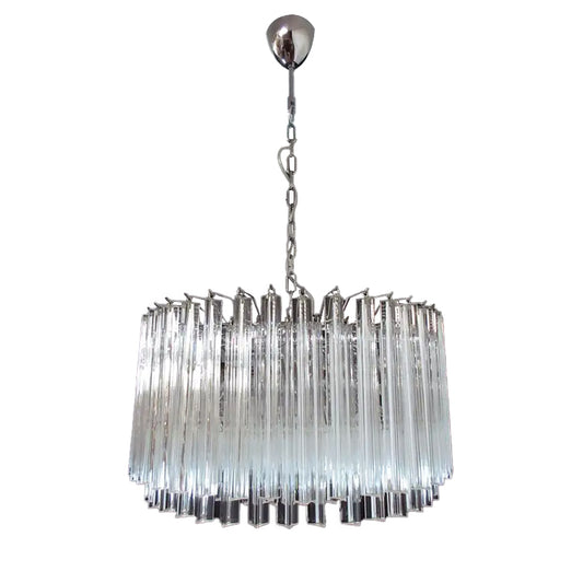 Large Triedri Murano glass chandelier