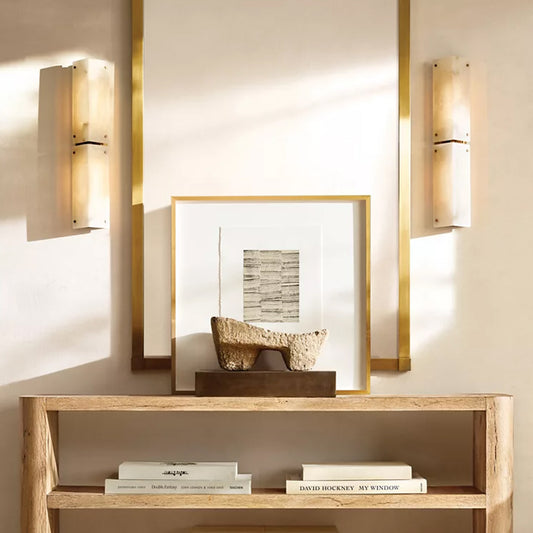 Leonard Alabaster Large Wall Lamp