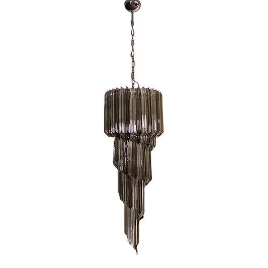 Lucente Noir Spiral Chandelier