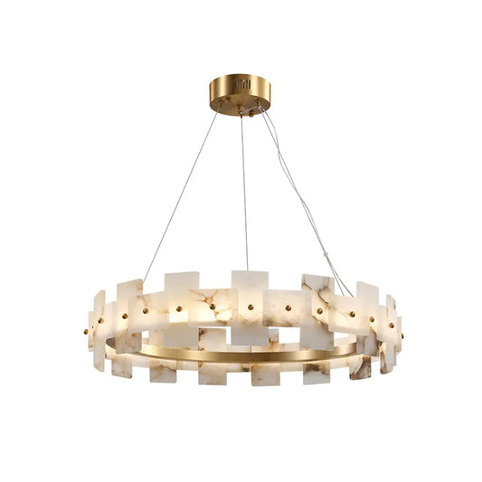 Alabaster Luxury Halo Chandelier