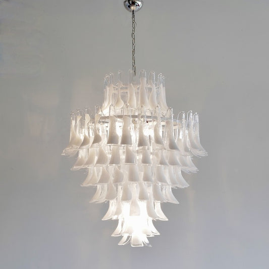 MURANO glass saddle-shaped eight-tier chandelier