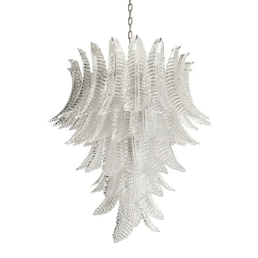Palm Leaf Murano Chandelier