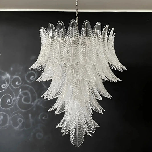 Palm Leaf Murano Chandelier