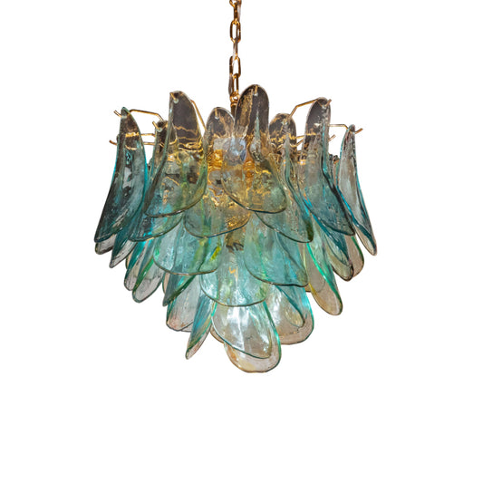 Acqua Glass Peacock Chandelier