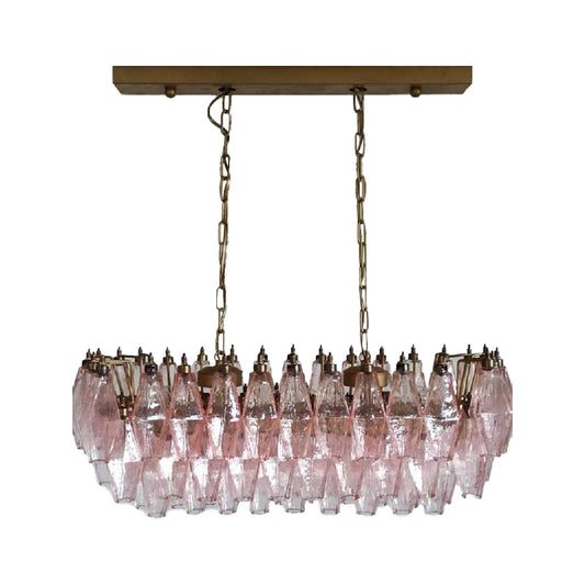 Murano pink Polidori glass chandelier