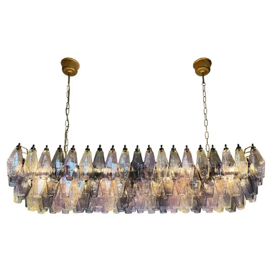 Poliedri Murano glass ceiling lamp