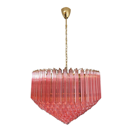 Modern Quadriedri Murano Glass Chandelier