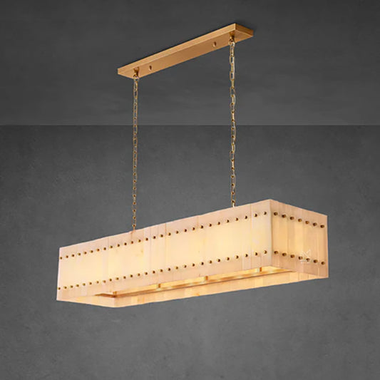 San Marco Alabaster Linear Chandelier