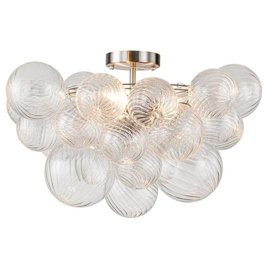 Talia round glass ball embedded