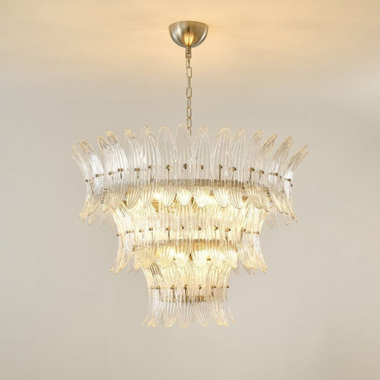 Murano Palm Glass Chandelier