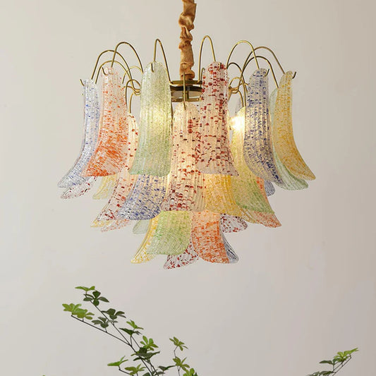 Venini glass chandelier