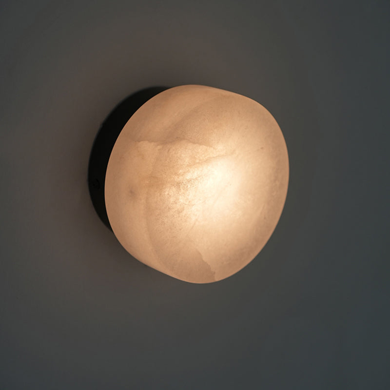 Domino A Cylindrical Alabaster Wall Light