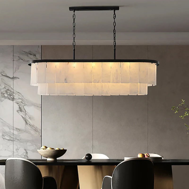 Natural Alabaster Chandelier
