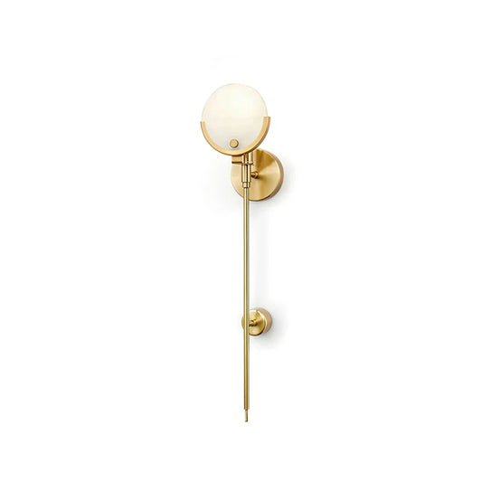 Ava brass wall light