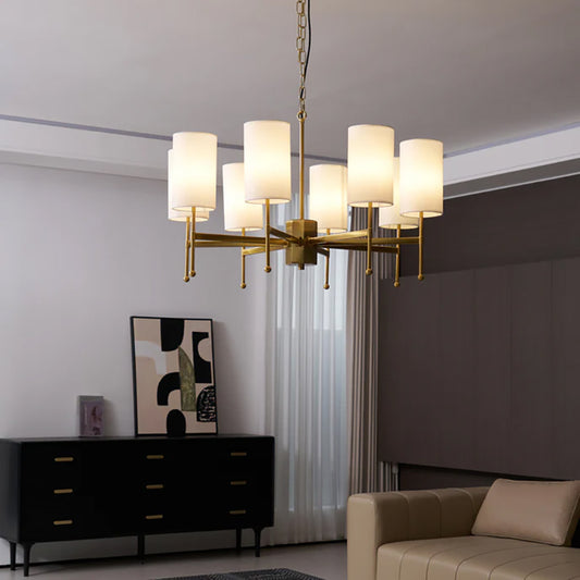 Silk chandelier