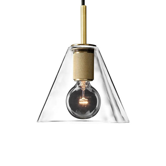 Vintage Brass Pendant Light - Model A