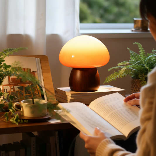 Mushroom table lamp