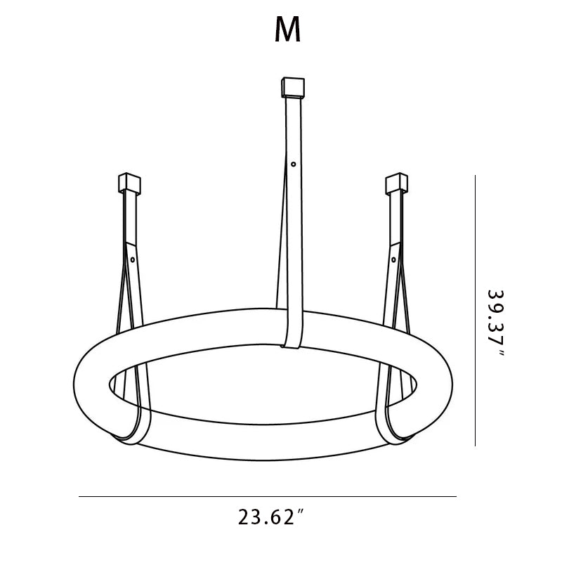 Alabaster Oslo Round Art Chandelier
