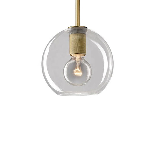 Vintage Brass Pendant Light - Model B