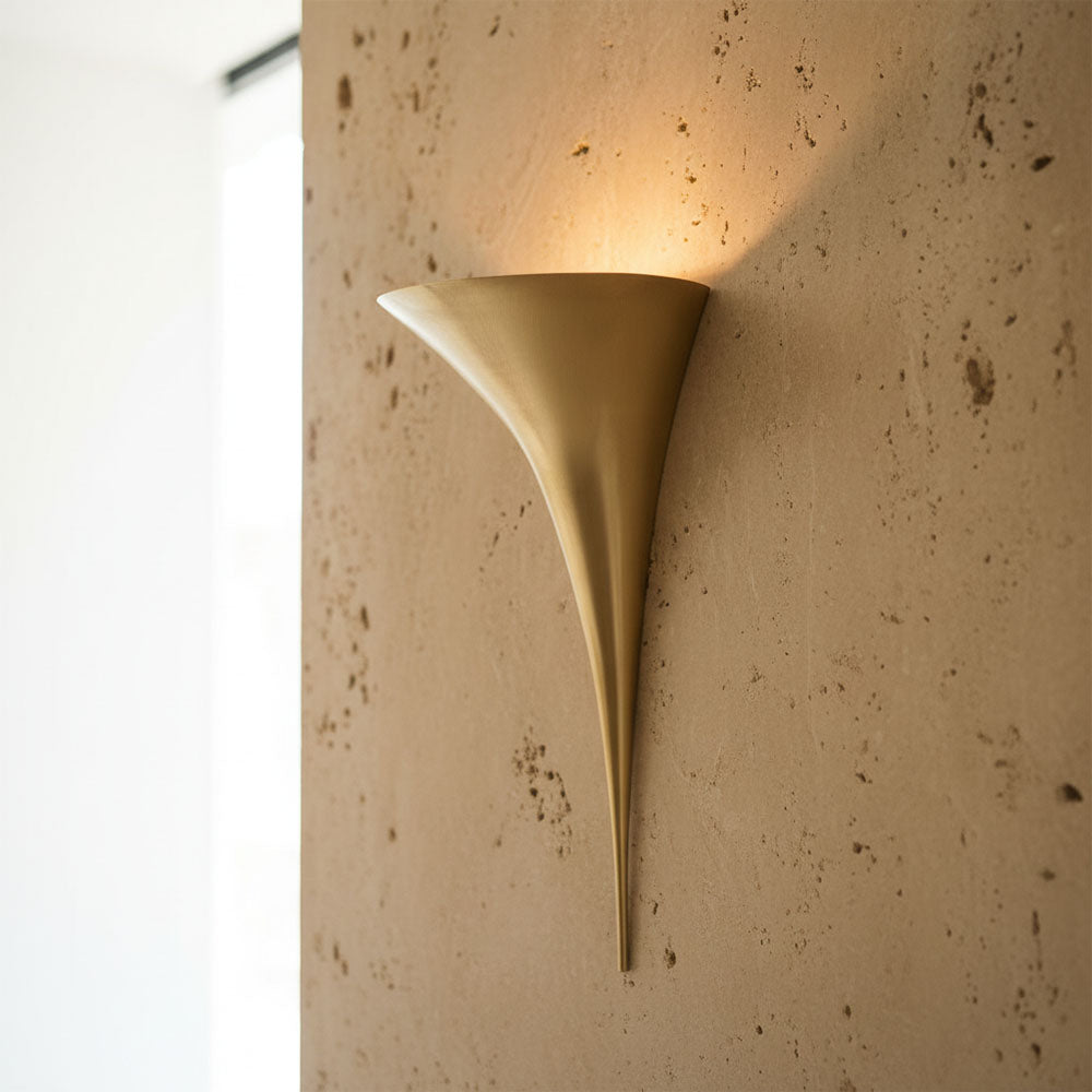 Sculptural Brass Sconces: Sculpt Atmosphere With Wall Light