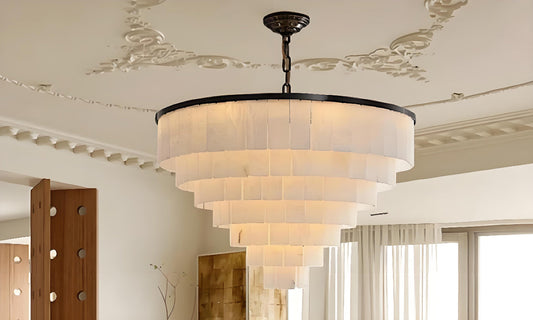 Encountering the Art of Light and Shadow: The Extraordinary Charm of the Beckley Marble Chandelier