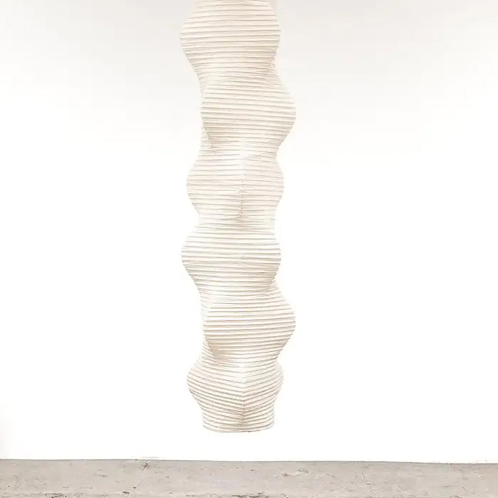 A Cascading Sculpture of Light: Exploring the Poetic Heights of the Akari B Chandelier