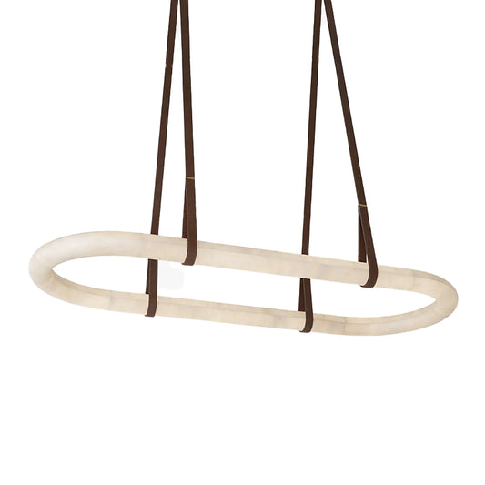 Round Alabaster Chandelier