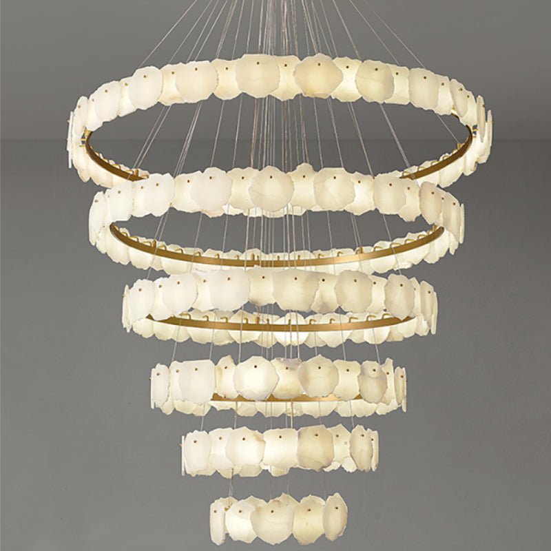 Villa staircase chandelier