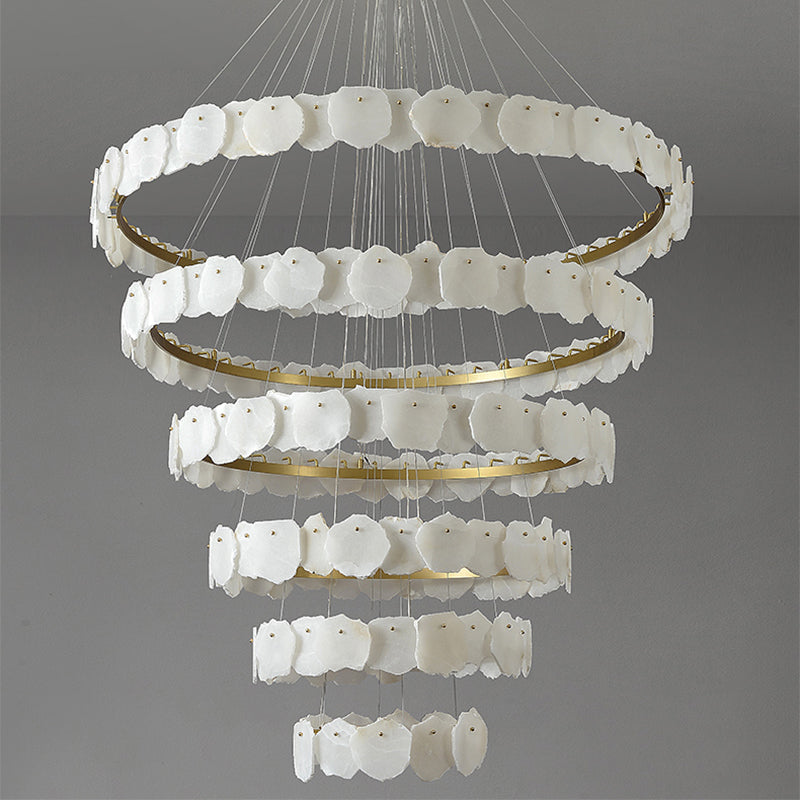 Villa staircase chandelier