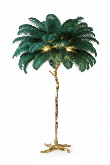 Ostrich Feather Floor Lamp