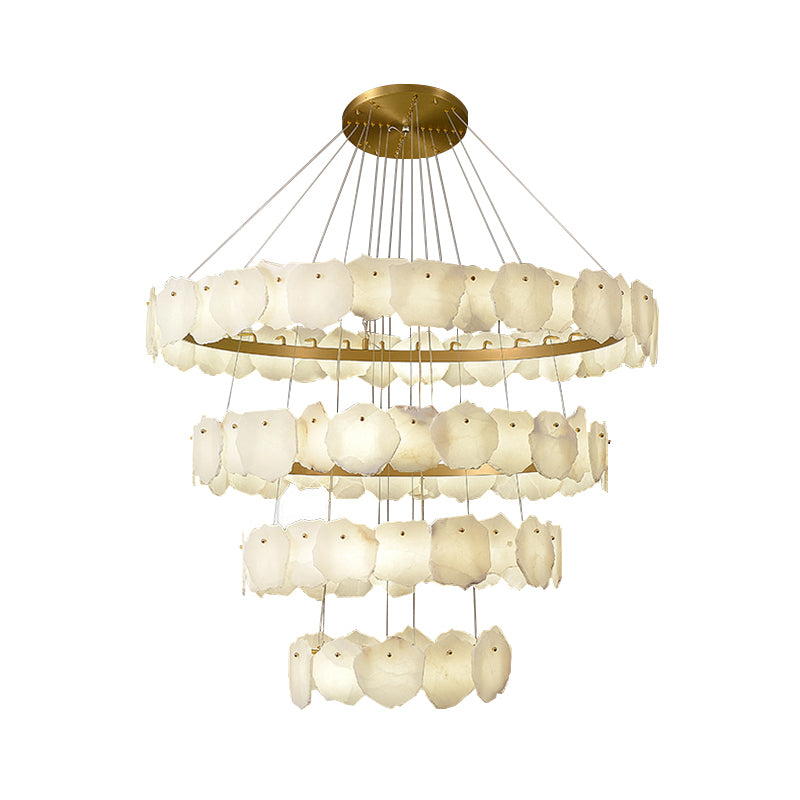 Villa staircase chandelier