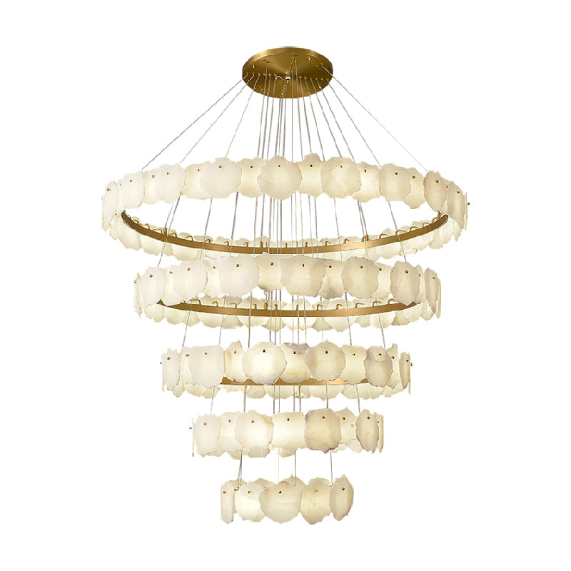 Villa staircase chandelier