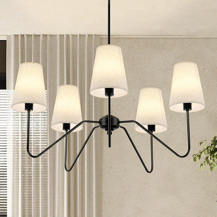 Retro Wrought Iron Multi-Head Chandelier