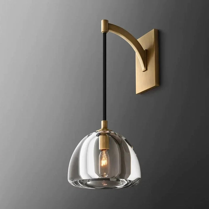 Crescent-Shaped Wall Lamp